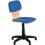 Drehstuhl mit Gaslift, höhenverstellbar 39-52 cm, feststehend, Sitz-Rückenpolster, 